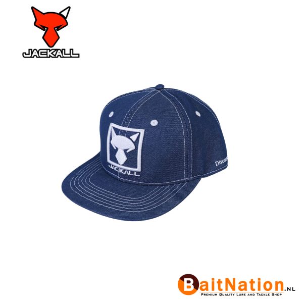 Jackall Square Logo Flat Cap Light Denim