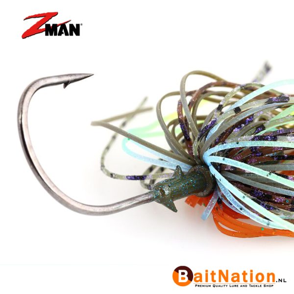 De 21g Big Blade ChatterBaits van Z-Man hebben een extra groot blad van roestvrij staal en creëren veel en extra sterke drukgolven onder water. Als aanvulling hierop zijn ze uitgerust met een sterke, superscherpe 6/0 Mustad-haak. De skirts zijn allemaal met de hand gebonden en vastgebonden met staaldraad. De Big Blade ChatterBaits, ontwikkeld door Chatterbait pro Bryan Thrift, zijn zeer geschikt voor het gericht vissen op snoek, snoekbaars en grote baars!