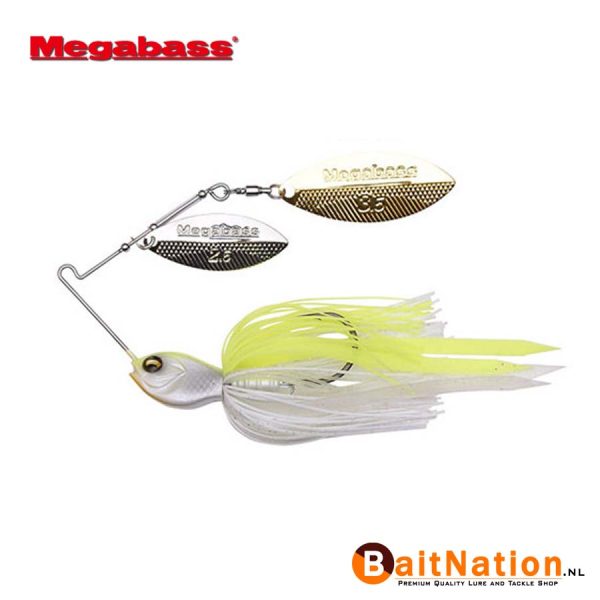 Megabass Spinnerbait SV-3 SW 1/4oz (plm 7 gr) White Chartreuse