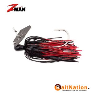 Z Man Chatterbait Elite 1/2 oz (plm 14 gram) Black / Red