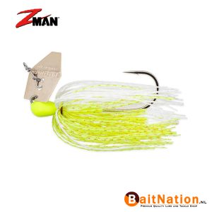 Z Man Chatterbait Elite 1/2 oz (plm 14 gram) Chartreuse / White