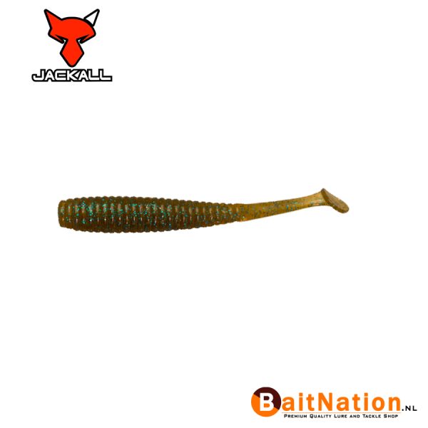 Jackall I Shad Tail 2,8" Dark Cinnamon Blue Flake