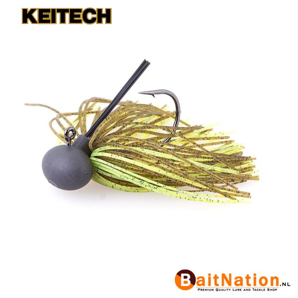 Keitech Tungsten Rubber Jig Green Pumpkin Chartreuse