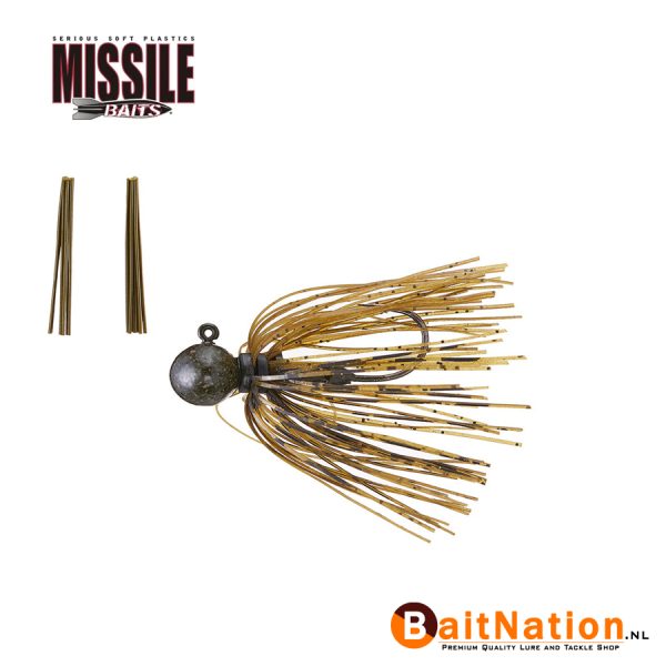 Missile Baits Ike's Micro Football Jig Green Pumpkin