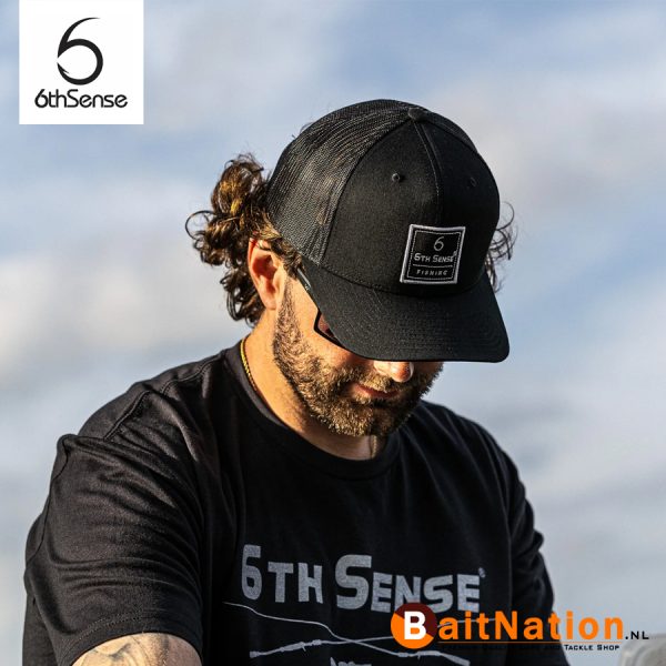 6th Sense Trucker Hat Bold statement Black
