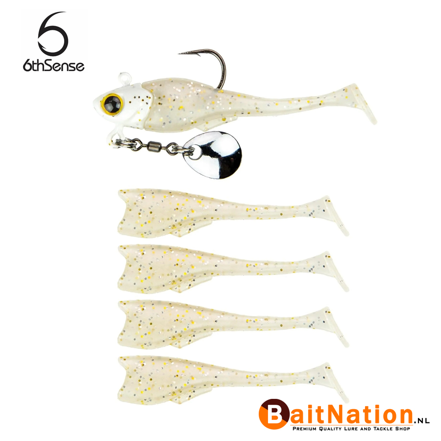 6th Sense Fishing Pecos Swimbait Platinum White
