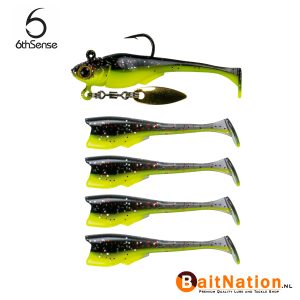 6th Sense Fishing Pecos Swimbait Black Neon