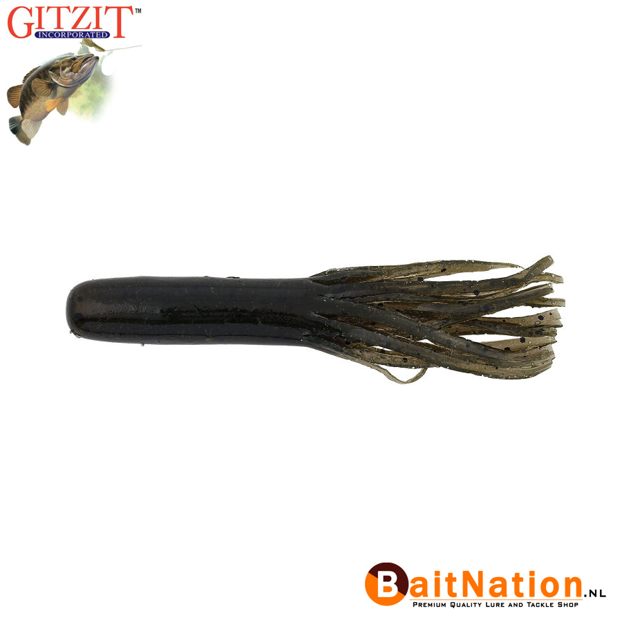 Gitzit Original Fat Tubes Green Craw