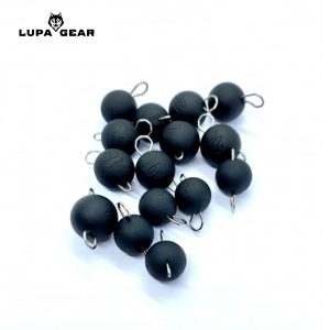 Lupa Gear Tungsten Cheburashka Weights - 0,3 gram (3 st), Black