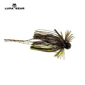 Lupa Gear Skirted Jigs - 2,3 gram, Brown Yellow Bee