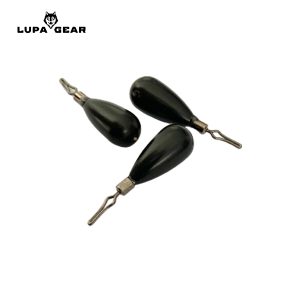 Lupa Gear Tungsten Tear Dropshot Weight - 28 gram (1 st), Matt Black