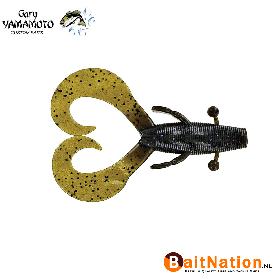 Yamamoto Baits Cowboy Dark Pumpkin Purple & BLack & Emerald Flake